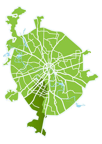 Карта Москвы - Зона доставки Minimototrs